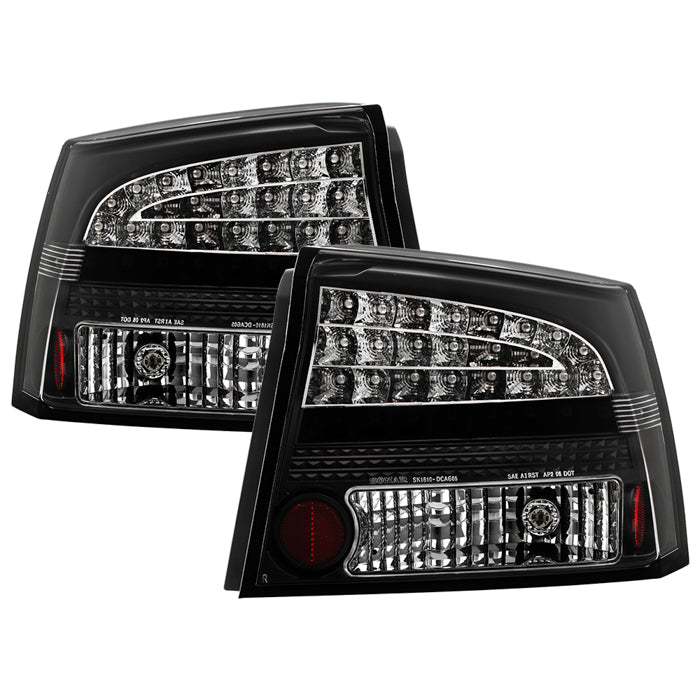 Dodge Charger 09-10 LED Tail Lights - Black – Spyder Auto