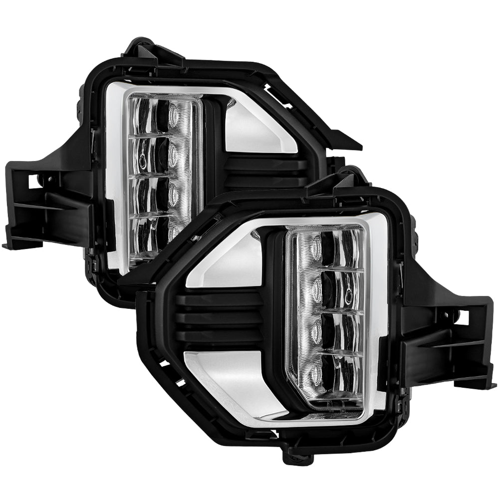ID:G969419　４．５Ｋ（２０１７年リムライト製） Spyder ) GMC Canyon 2021-2022 OEM LED Fog Lights w/Switch – Spyder