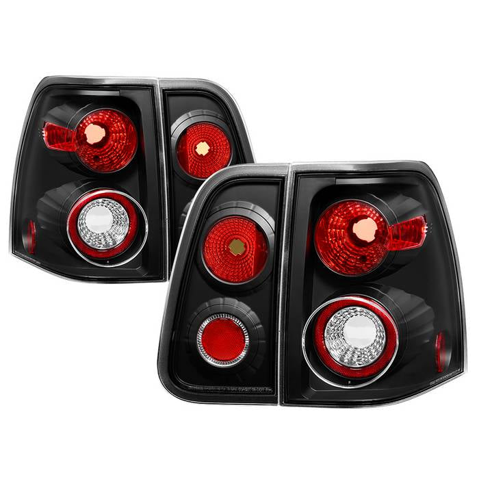 Lincoln Navigator 03-06 Euro Style Tail Lights - Black – Spyder Auto