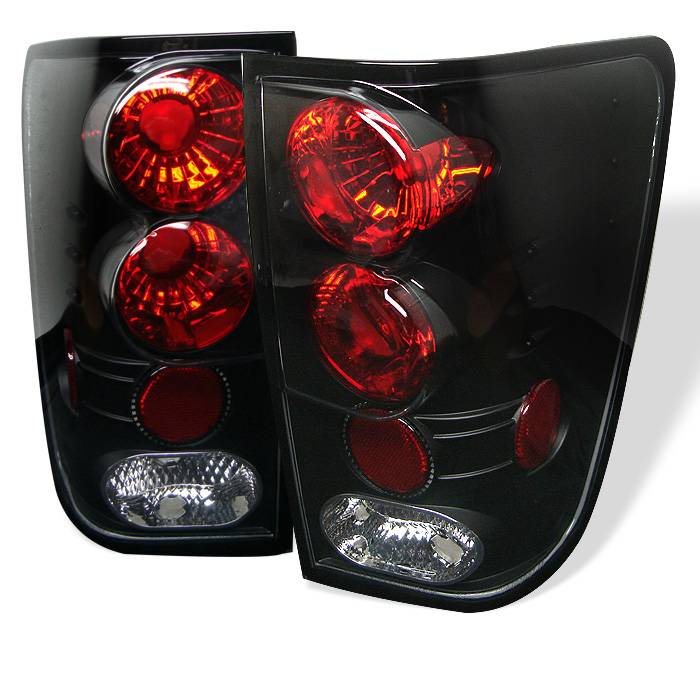 Nissan Titan 04-15 Euro Style Tail Lights - Black – Spyder Auto