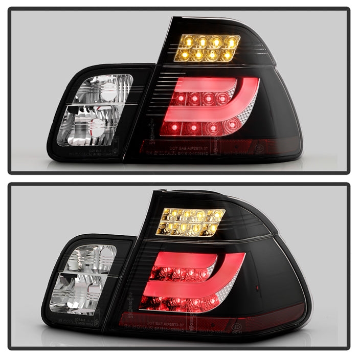 パーツ T,Y BMW E46 3-Series 99-01 4Dr Light Bar Style LED Tail Lights