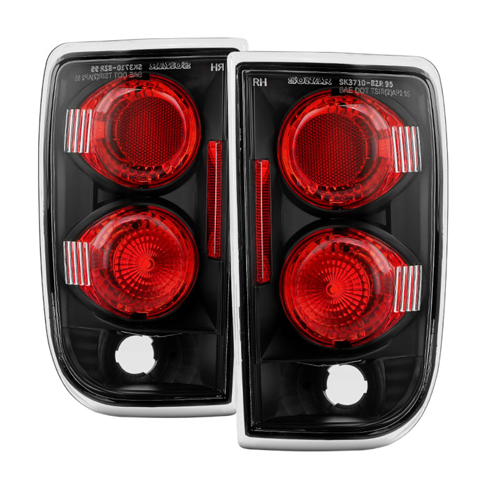 Chevy Blazer 95-05 / GMC Jimmy 95-05 / Oldsmobile Bravada 96-01 Euro Style Tail Lights - Black