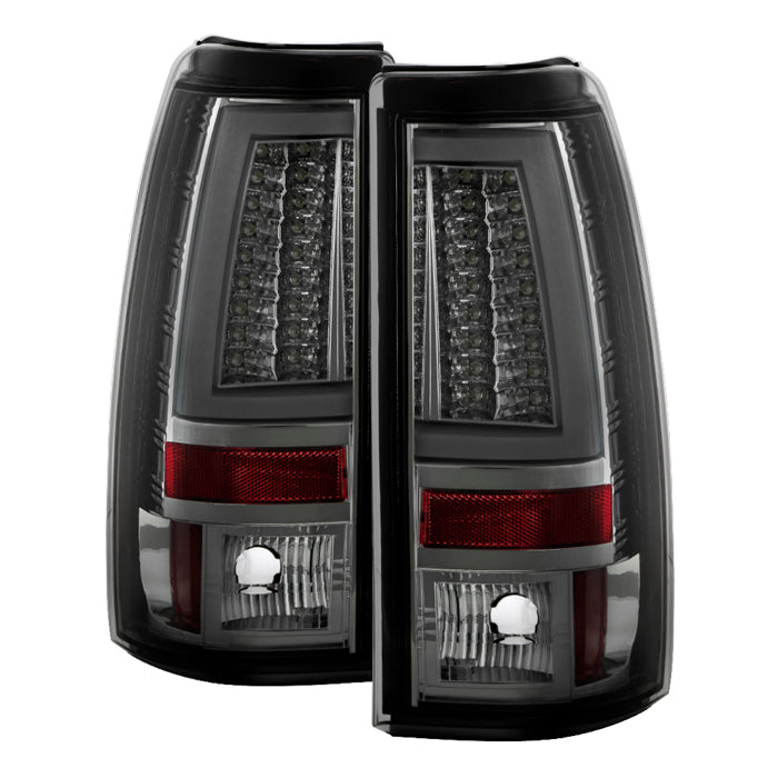 Chevy Silverado 1500/2500 03-06 and 2007 Silverado Classic ( Does Not Fit Stepside ) Version 2 LED Tail Lights - Smoke