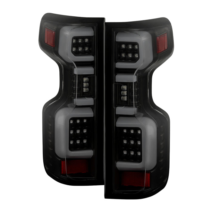 ( Spyder Apex ) Chevy Silverado 2019-2020 Factory Halogen Model ( Do Not Fit Factory LED Model ) LED Tail Light - Black Smoke