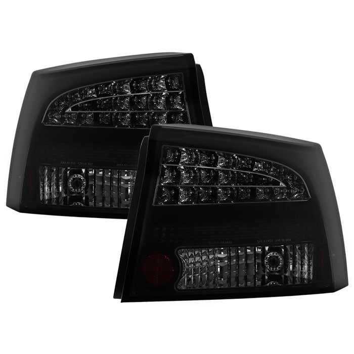 Dodge Charger 06-08 LED Tail Lights - Black Smoke