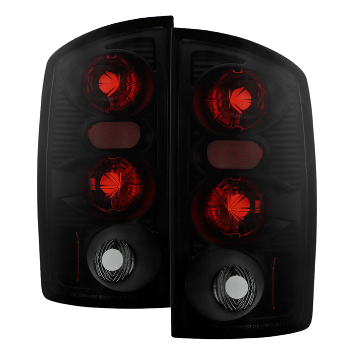 Dodge Ram 02-06 1500 / Ram 2500/3500 03-06 Euro Style Tail Lights - Black Smoke