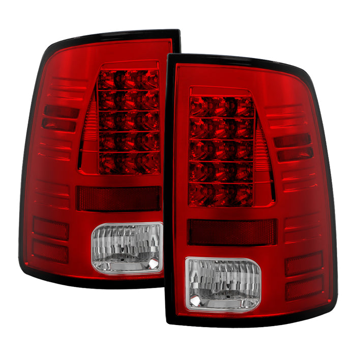 Dodge Ram 1500 09-18 / Ram 2500/3500 10-18 LED Tail Lights - Incandescent Model only ( Not Compatible With LED Model ) - Red Clear