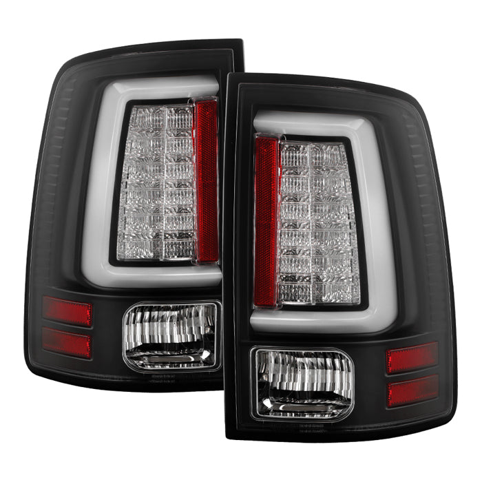 Dodge Ram 1500 13-18 / Ram 2500/3500 13-18 LED Tail Lights - LED Model only ( Not Compatible With Incandescent Model ) - Black