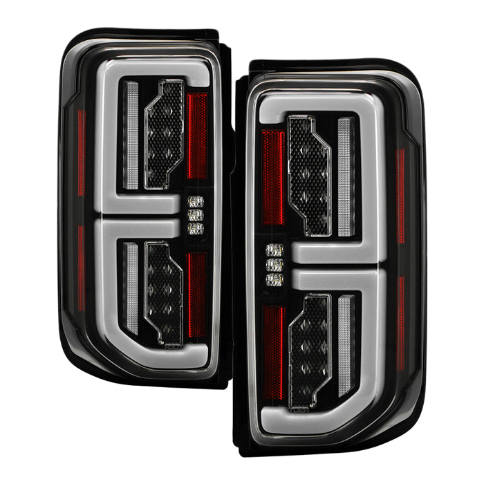 ( Spyder ) Ford Bronco 2021 - 2023 Factory Incandescent Model (Not Compatible With Factory LED Model) LED Tail Lights - Greeting Light Animation - Parking Light: LED - Brake Light: LED - Indicator Light: LED - Reverse Light: LED