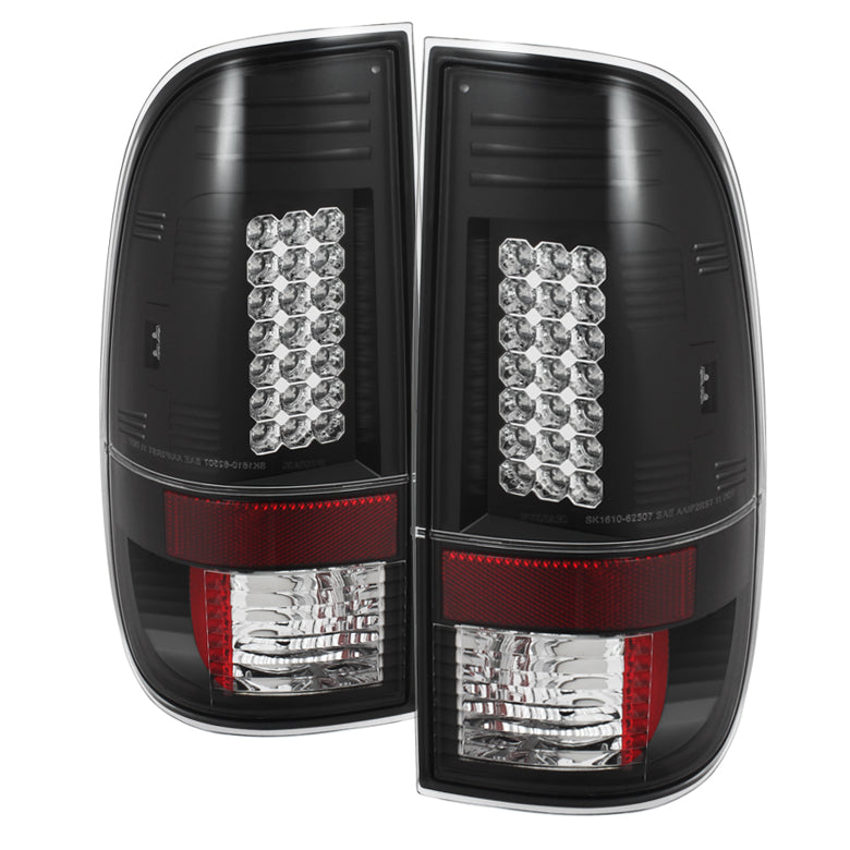 Ford F150 Styleside 97-03 / F250/350/450/550 Super Duty 99-07 LED Tail Lights - Black