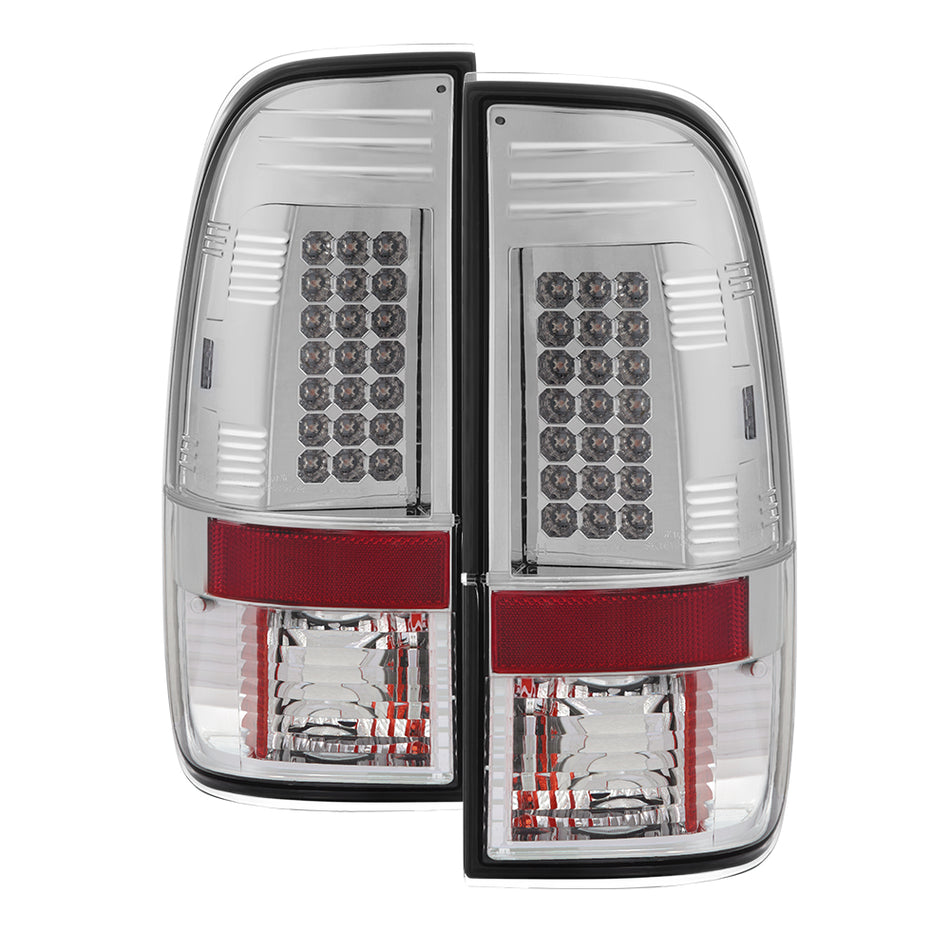 Ford F150 Styleside 97-03 / F250/350/450/550 Super Duty 99-07 LED Tail Lights - Chrome