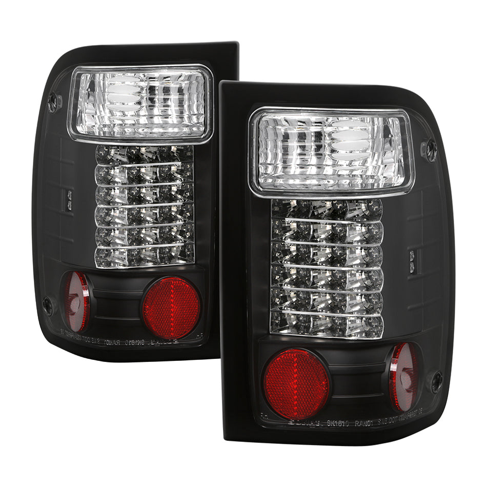 Ford Ranger 01-05 LED Tail Lights - Black