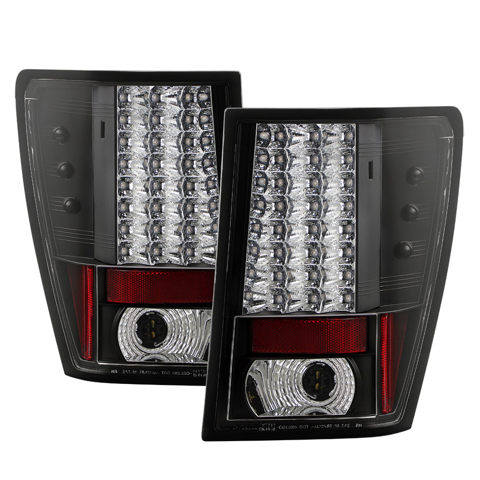 Jeep Grand Cherokee 07-10 LED Tail Lights - Black