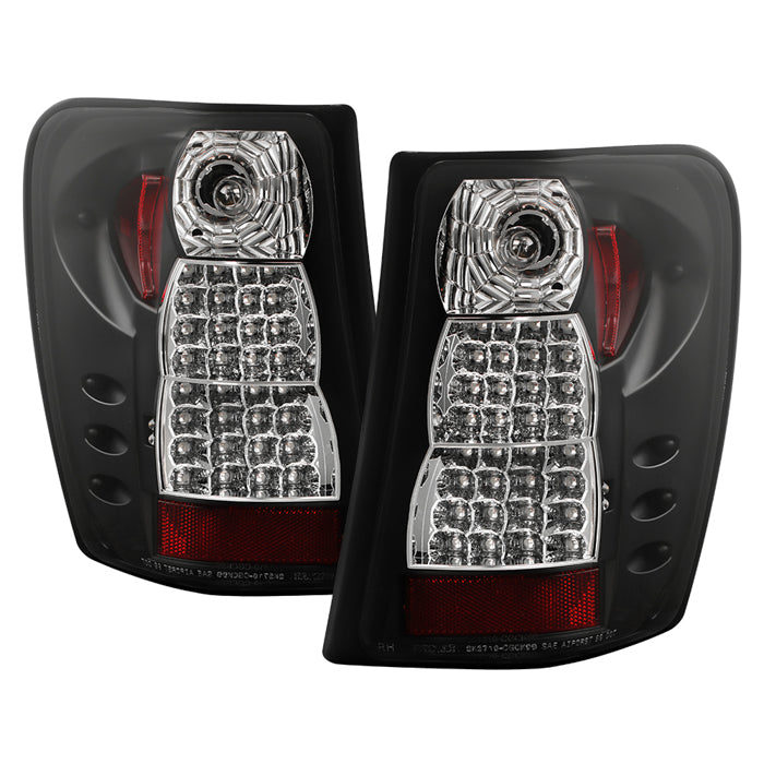 Jeep Grand Cherokee 99-04 ( LED Indicator ) LED Tail Lights - Black