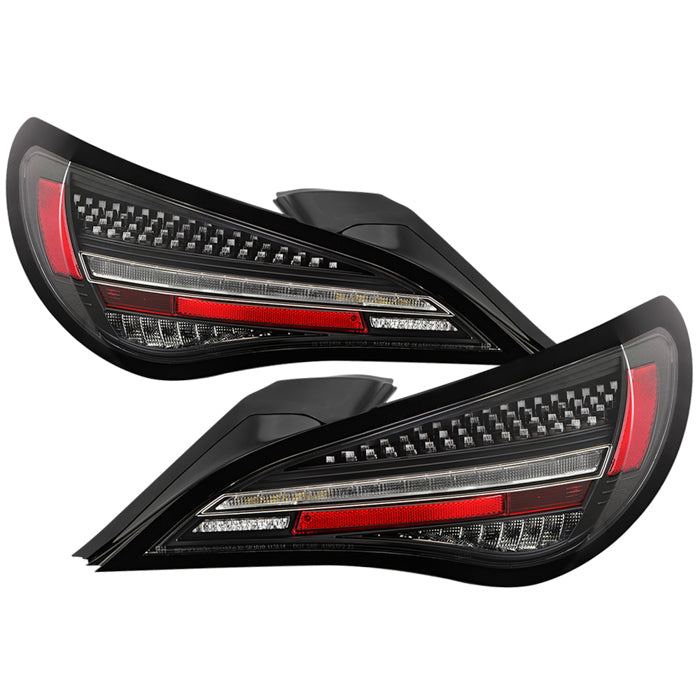 ( Spyder Apex ) Mercedes Benz CLA 2014 - 2019 LED Tail Lights - Greeting Light Animation - Sequential LED Turn Signal Lights - Brake Lights: LED - Parking Lights: LED - Turn Signal Lights: LED - Reverse Lights: LED - Black