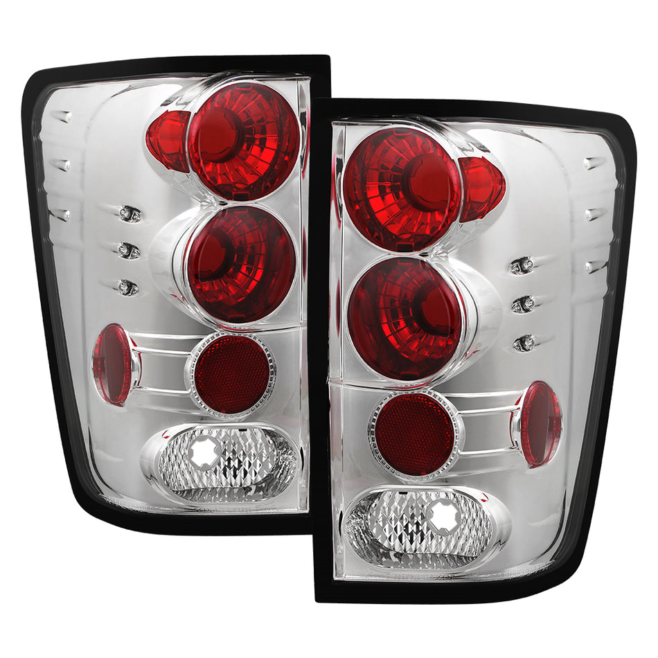 Nissan Titan 04-15 Euro Style Tail Lights - Chrome