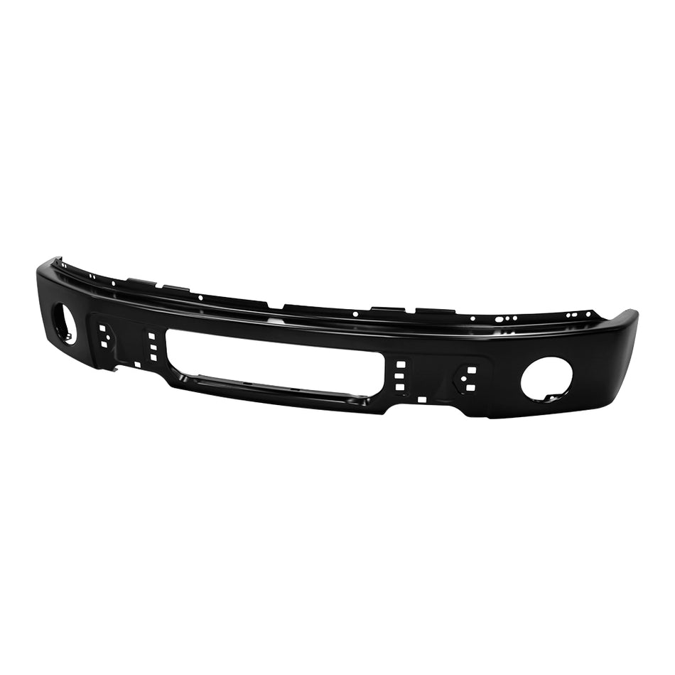( Spyder ) Ford F150 09-14 w/Fog Light Hole Front Bumper - Black (Part Link # FO1002413) (OEM # 9L3Z17757DPTM)