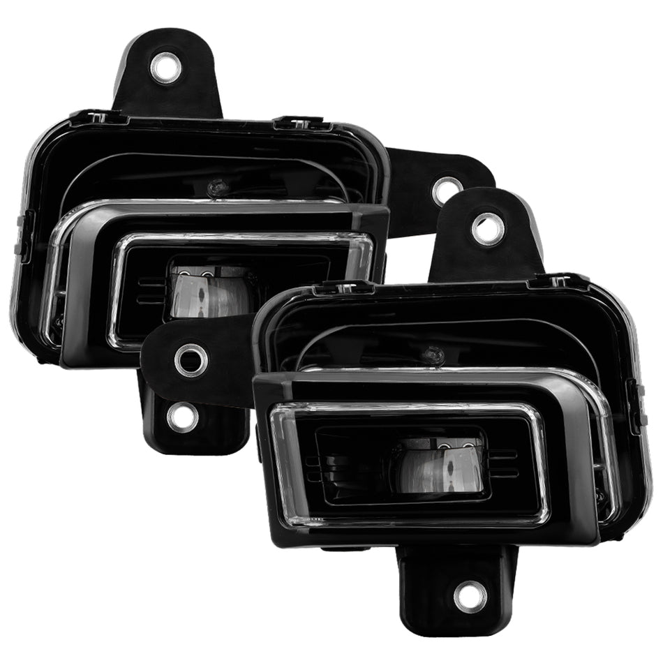 ( Spyder ) GMC Sierra 1500 2023-2025 ( Do not Fit 2500/3500 Models ) OEM Style Full LED Fog Light w/Universa Switch- Clear