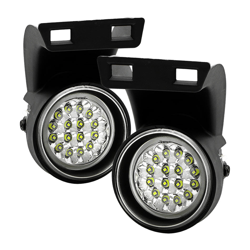 Dodge Ram 1500/2500/3500 94-01 LED Fog Lights w/Switch (Does not fit the turbo diesel) - Clear