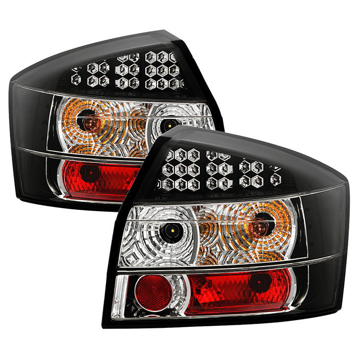 Audi A4 02-05 (Does not fit covertible or wagon models) LED Tail Lights - Black