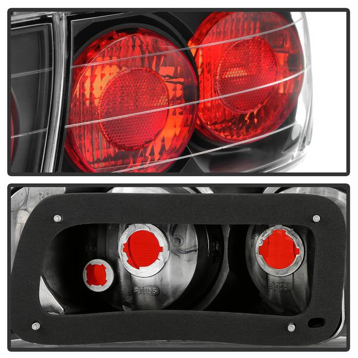 Acura Integra 94-01 4Dr Euro Style Tail Lights - Black – Spyder Auto