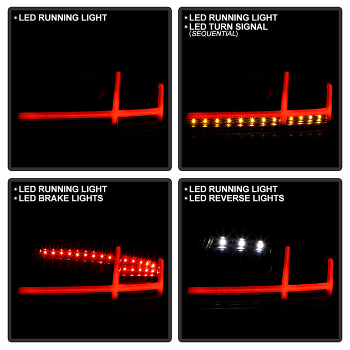 Audi TT 08-14 LED Tail Lights - Black – Spyder Auto