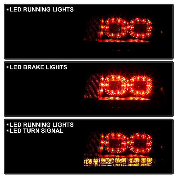 Audi TT 00-06 LED Tail Lights - Black – Spyder Auto
