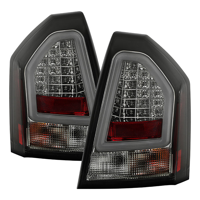 Chrysler 300C 05-07 Version 2 Light Bar LED Tail Lights - Smoke