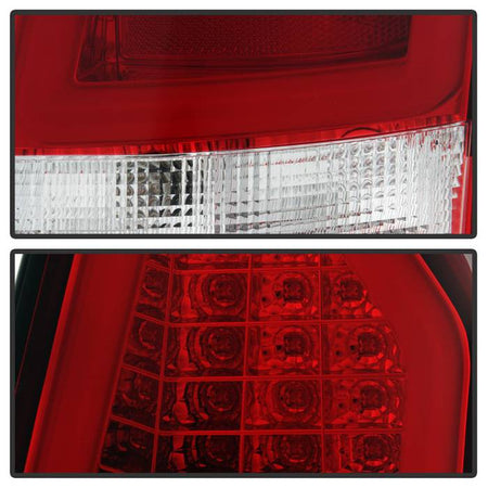 Red Smoke Tail Light Lamps Set For 2008-2010 Chrysler 300 Base & Touring Models - Left & Right