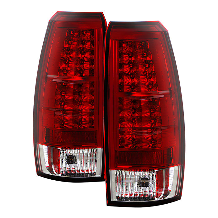 Chevy Avalanche 07-13 LED Tail Lights - Red Clear