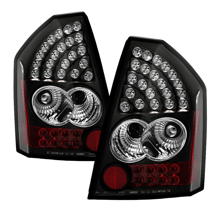 Chrysler 300 05-07 LED Tail Lights - Black