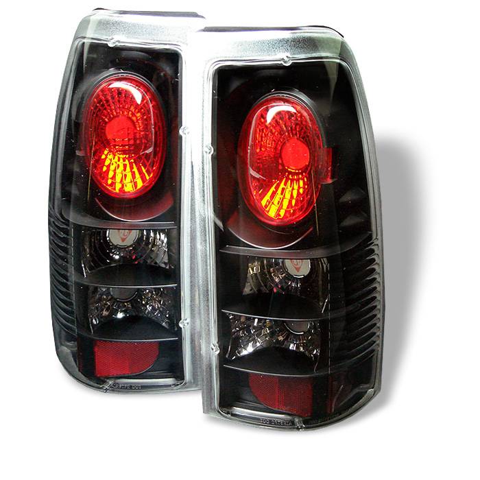 Chevy Silverado 1500/2500 99-02 (Not Fit Stepside) / GMC Sierra 1500/2500/3500 99-06 and 2007 Sierra Classic Euro Style Tail Lights - Black