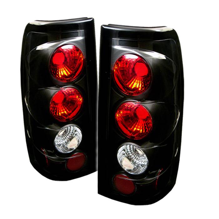 Chevy Silverado 1500/2500 99-02 (Not Fit Stepside) / GMC Sierra 1500/2500/3500 99-06 and 2007 Sierra Classic Euro Style Tail Lights G2 Version - Black