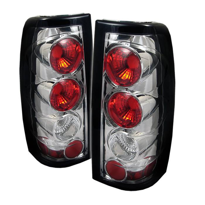 Chevy Silverado 1500/2500 99-02 (Not Fit Stepside) / GMC Sierra 1500/2500/3500 99-06 and 2007 Sierra Classic Euro Style Tail Lights G2 Version - Chrome