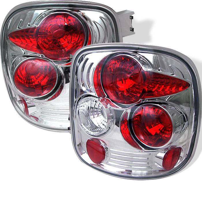 Chevy Silverado Stepside 99-04 Euro Style Tail Lights - Chrome