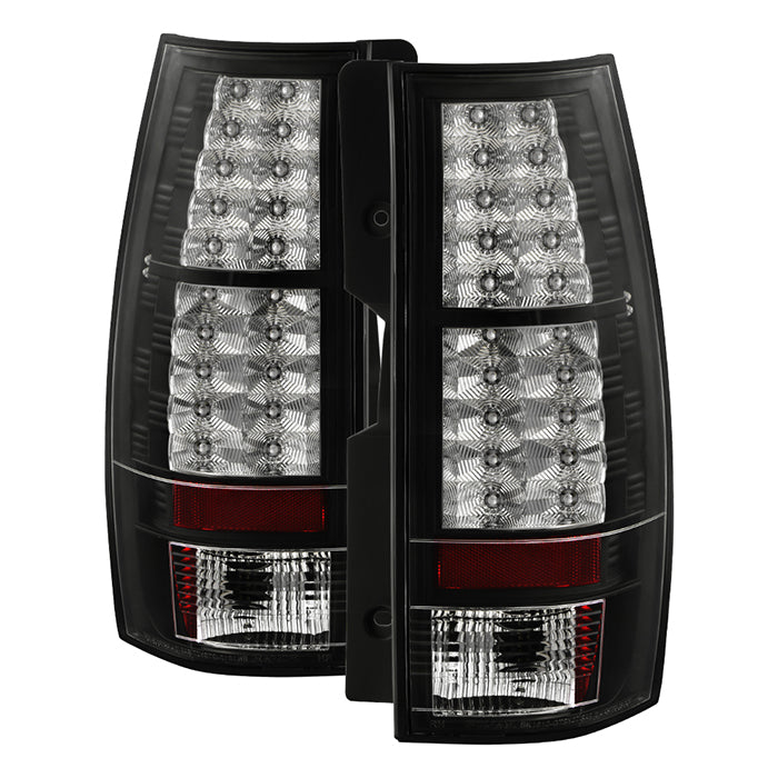 Chevy Suburban/Tahoe 07-14 / GMC Yukon/Yukon Denali 07-14  ( 08-13 excluding Hybrid Models )  - LED Tail Lights - Black