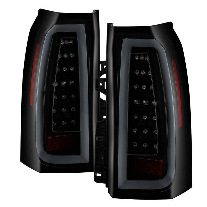 ( Spyder ) Chevy Tahoe / Suburban  15-20 light bar LED Tail Lights - Black Smoke