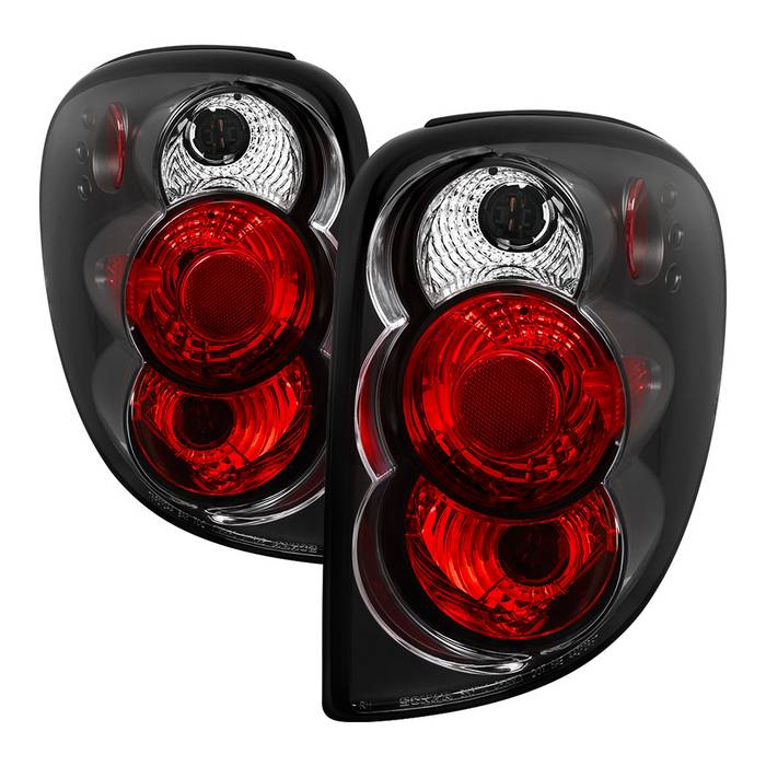 Dodge Caravan/Grand Caravan 01-07 / Chrysler Town & Country 01-07 / Chrysler Voyager 00-03 Euro Style Tail Lights - Black