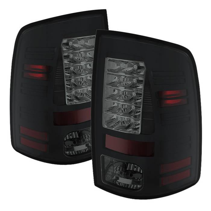 Dodge Ram 1500 09-18 / Ram 2500/3500 10-18 LED Tail Lights - Incandescent Model only ( Not Compatible With LED Model ) - Black Smoke