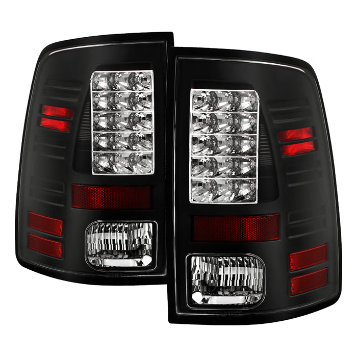 Dodge Ram 1500 13-18 / Ram 2500/3500 13-18 LED Tail Lights - LED Model only ( Not Compatible With Incandescent Model ) - Black