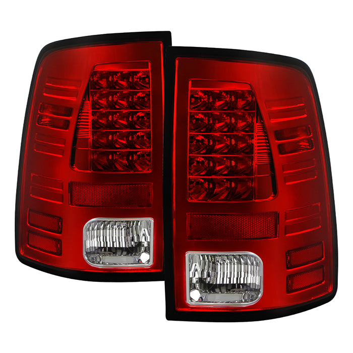 Dodge Ram 1500 13-18 / Ram 2500/3500 13-18 LED Tail Lights - LED Model only ( Not Compatible With Incandescent Model ) - Red Clear