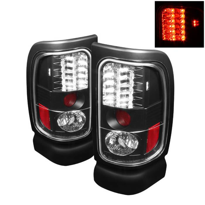 Dodge Ram 1500 94-01 / Ram 2500/3500 94-02 LED Tail Lights - Black