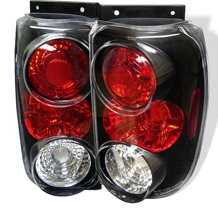 Ford Explorer 95-97 Euro Style Tail Lights - Black