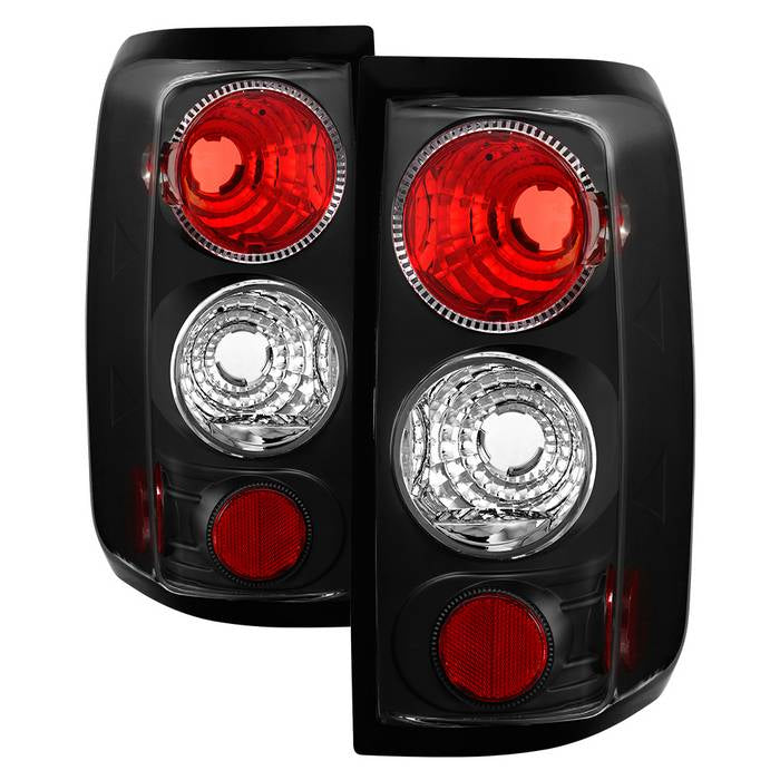 Ford F150 Styleside 04-08 (Not Fit Heritage & SVT) Euro Style Tail Lights - Black