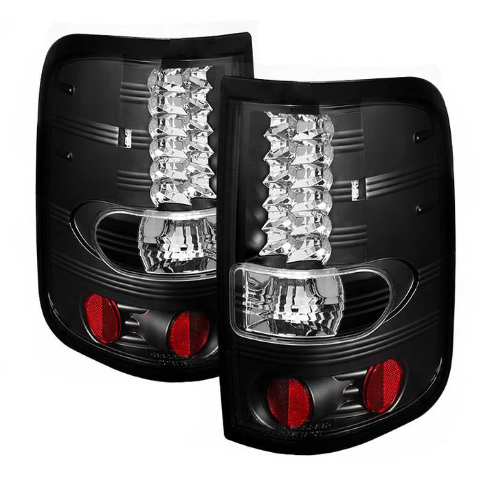 Ford F150 Styleside 04-08 (Not Fit Heritage & SVT) LED Tail Lights - Black