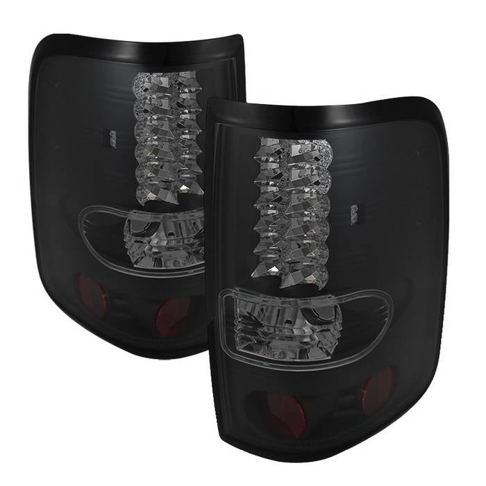 Ford F150 Styleside 04-08 (Not Fit Heritage & SVT) LED Tail Lights - Black Smoke