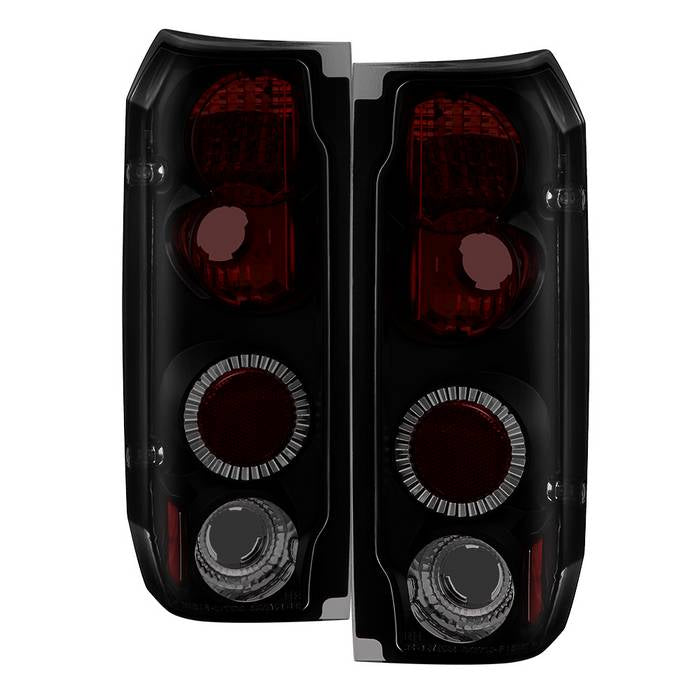 Ford F150 87-96 / Ford Bronco 88-96 Euro Style Tail Lights - Black Smoke