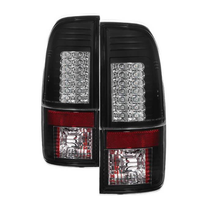 Ford F150 Styleside 97-03 / F250/350/450/550 Super Duty 99-07 Version 2 LED Tail Lights - Black