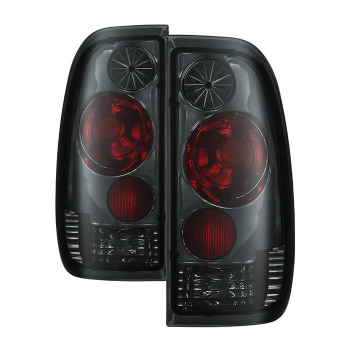 Ford F150 Styleside 97-03 / F250/350/450/550 Super Duty 99-07 Euro Style Tail Lights - Smoke