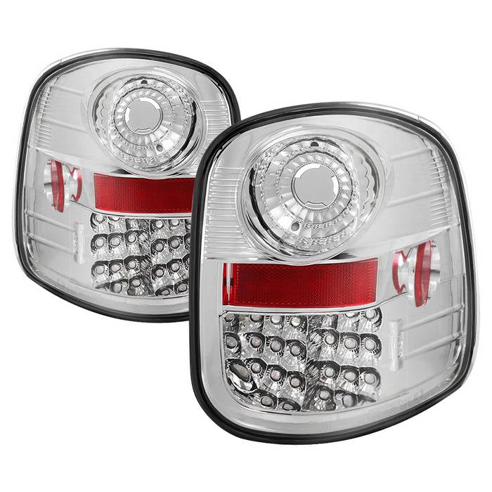 Ford F150 Flareside 97-03 LED Tail Lights - Chrome